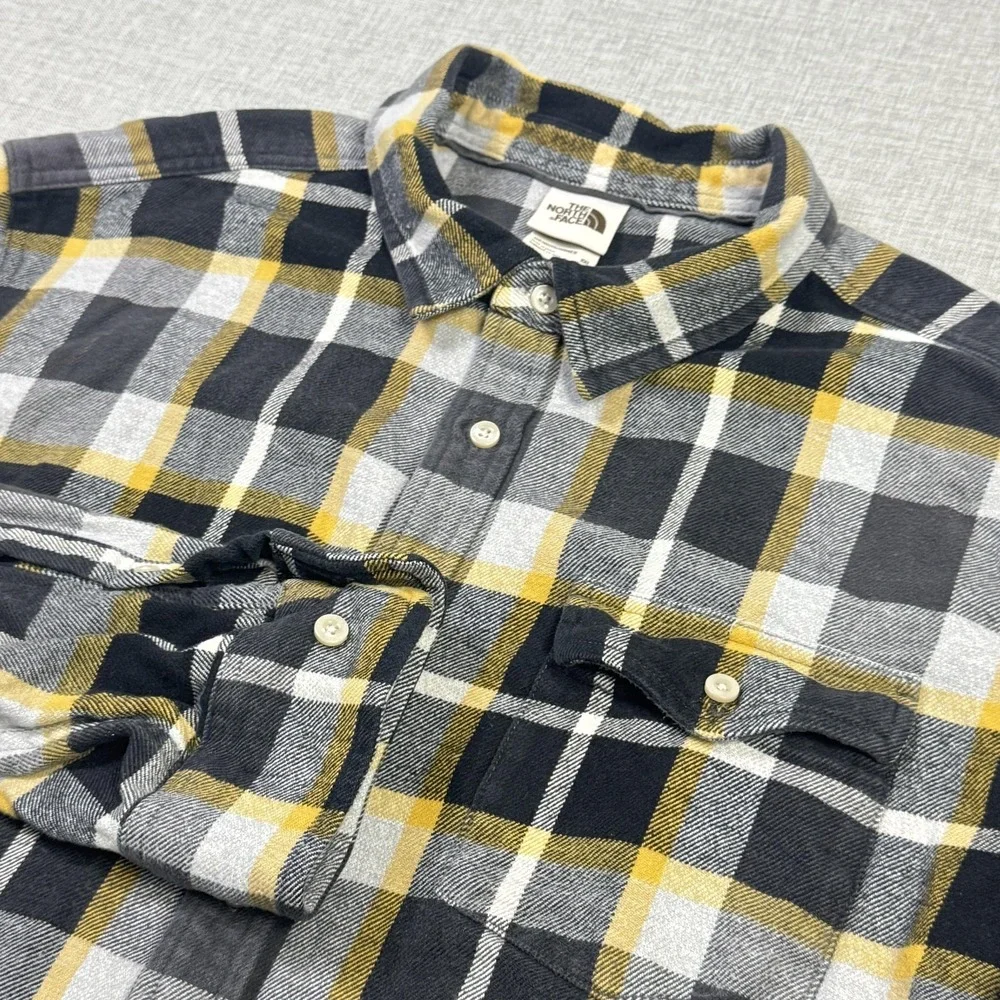 The North Face Flannel‎ Shirt Mens 2XL Multicolor Long Sleeve Button-Up Plaid